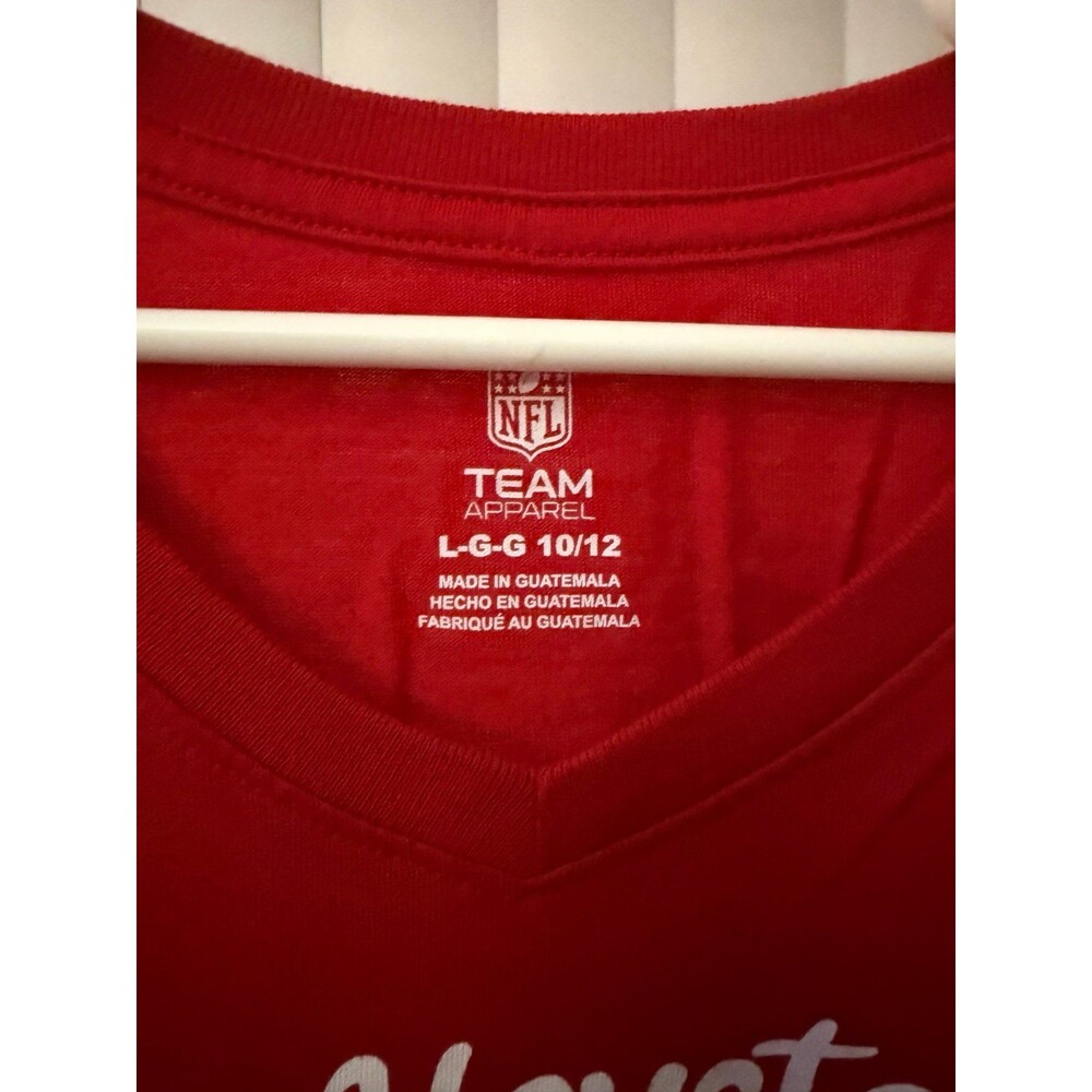 NWT Youth Girls NFL Team Apparel Houston Texans Shirt Size Large (Ages 10-12) - Picture 3 of 6